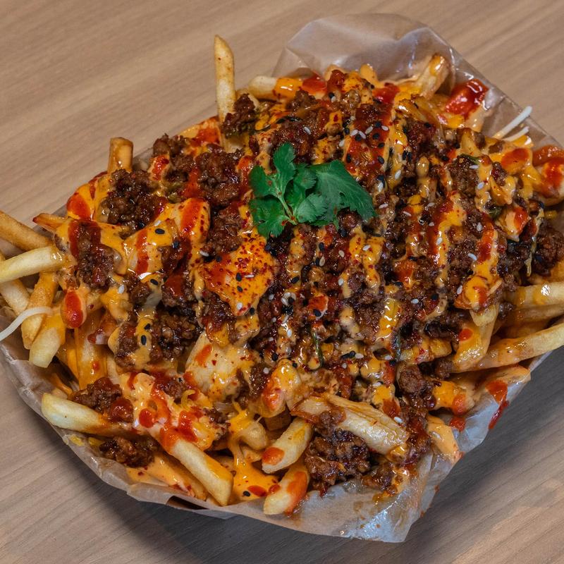 menu item 3 of 8, Spicy Kimchi Fries