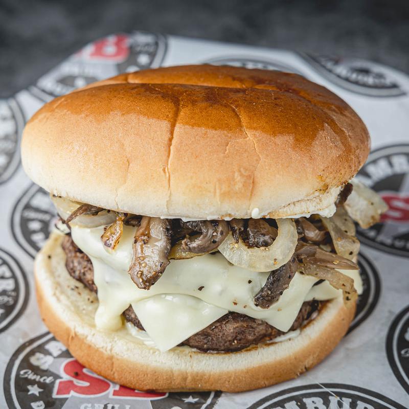 #7 ½ lb. Dbl Mushroom Swiss Burger photo