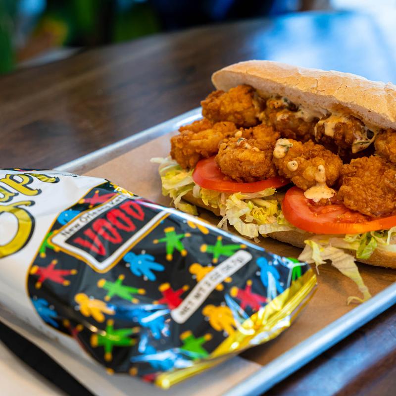 Fried Shrimp Po-Boy Sandwich photo