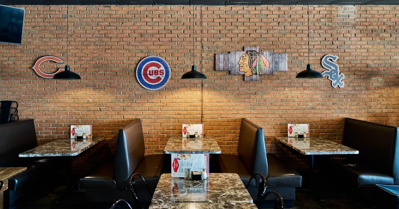 Interior, spacious seating area