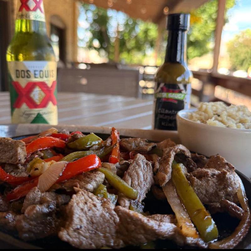 menu item 42 of 46, Steak Fajitas served with Cilantro Lime Rice