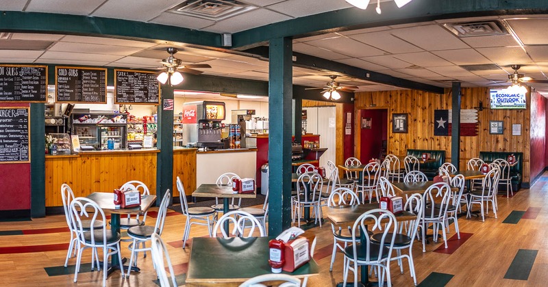 Interior, main seating area