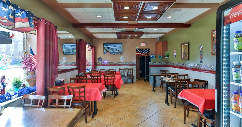 Interior, dining area