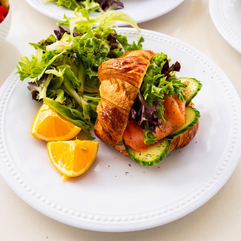 Smoked Salmon, Tzatziki, Cucumber & Mixed Greens * photo