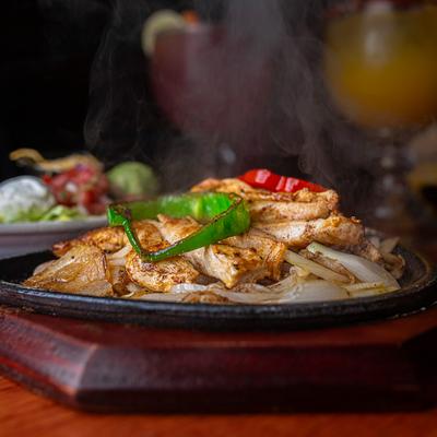 Chicken fajitas.
