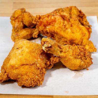 Crispy Golden Fried Chicken.