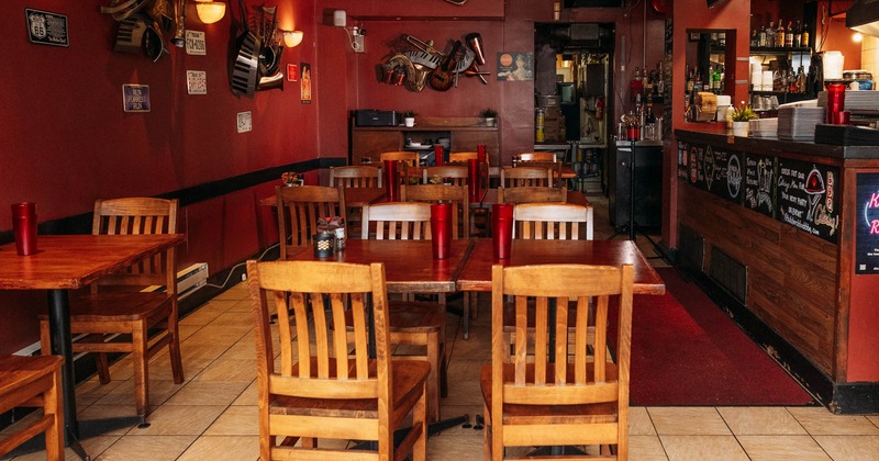 Interior tables ready for guests
