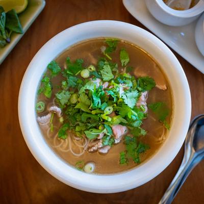 Pho noodle soup.