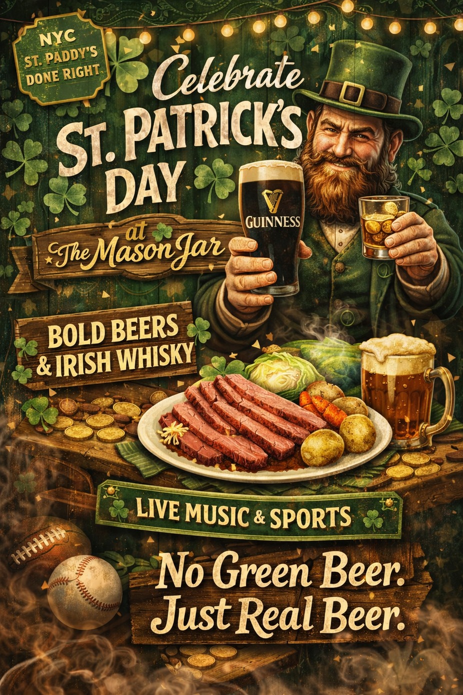 St. Paddy’s at Mason Jar – No Green Beer. Just Real Beer. event photo