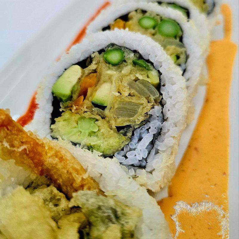 menu item 47 of 85, Vegetable Tempura Roll (V)