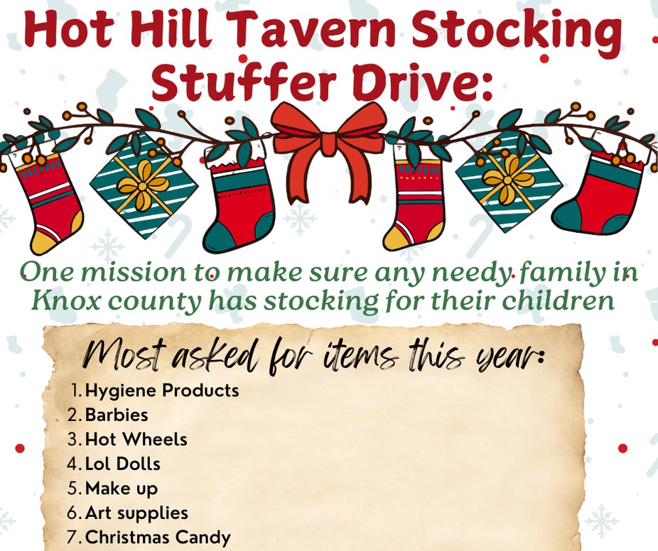 Hot HIll Tavern Stocking Stuffer Drive event photo