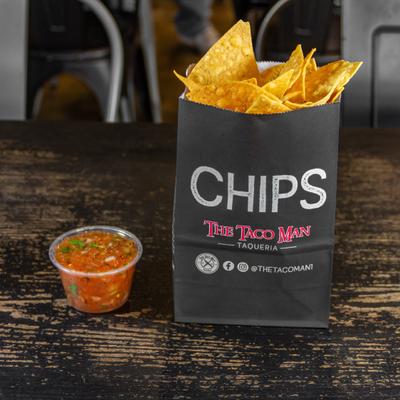 Tortilla chips and salsa.