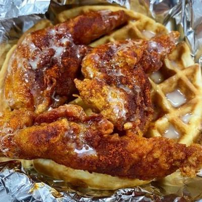 Nashville Hot Chicken & Waffles.