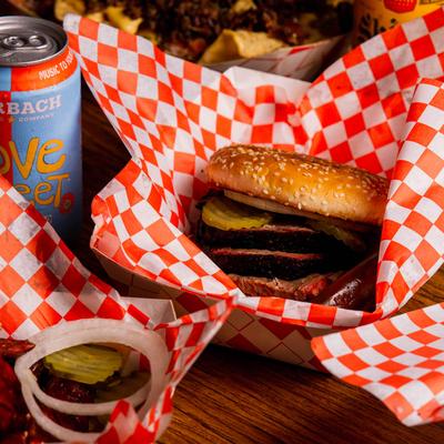 Sliced Brisket Sandwich.