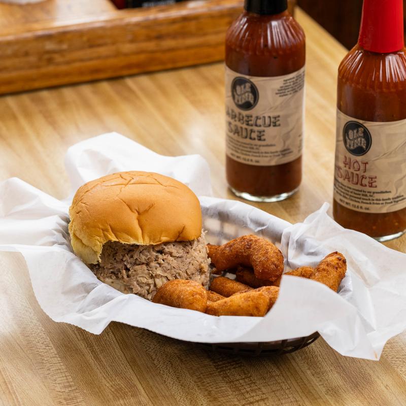 menu item 11 of 22, BBQ Pork Sandwich Plate