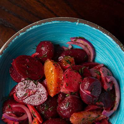 Cooked beet salad