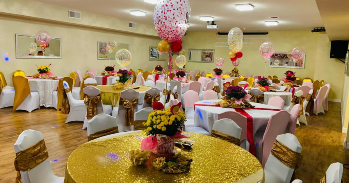 Large Banquet Hall for weddings, funerals, and business events or meetings