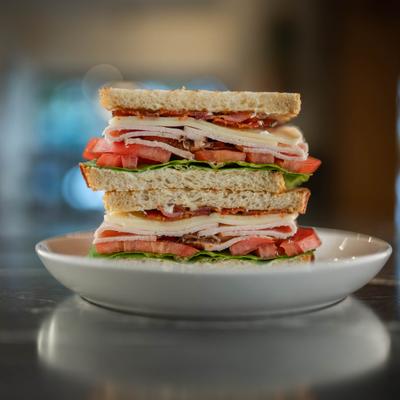 Turkey club sandwiches.