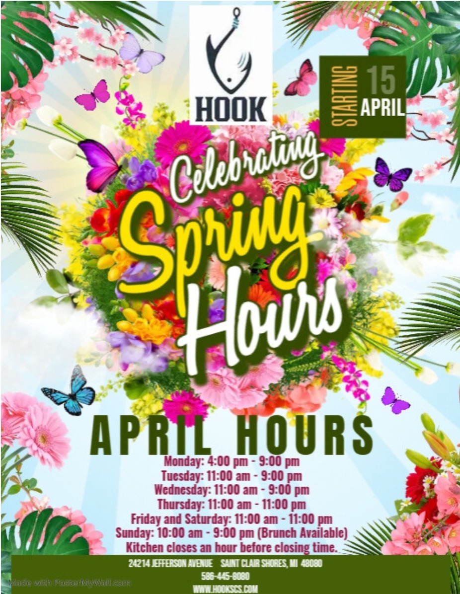 Hook April Hours event photo