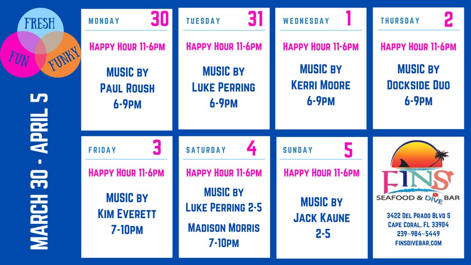 Weekly Event Calendar! event photo