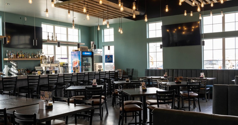 Interior, bar and seating area