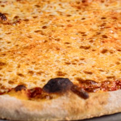 Cheese Pizza, closeup.