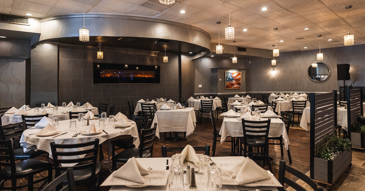 Restaurant interior, dining area