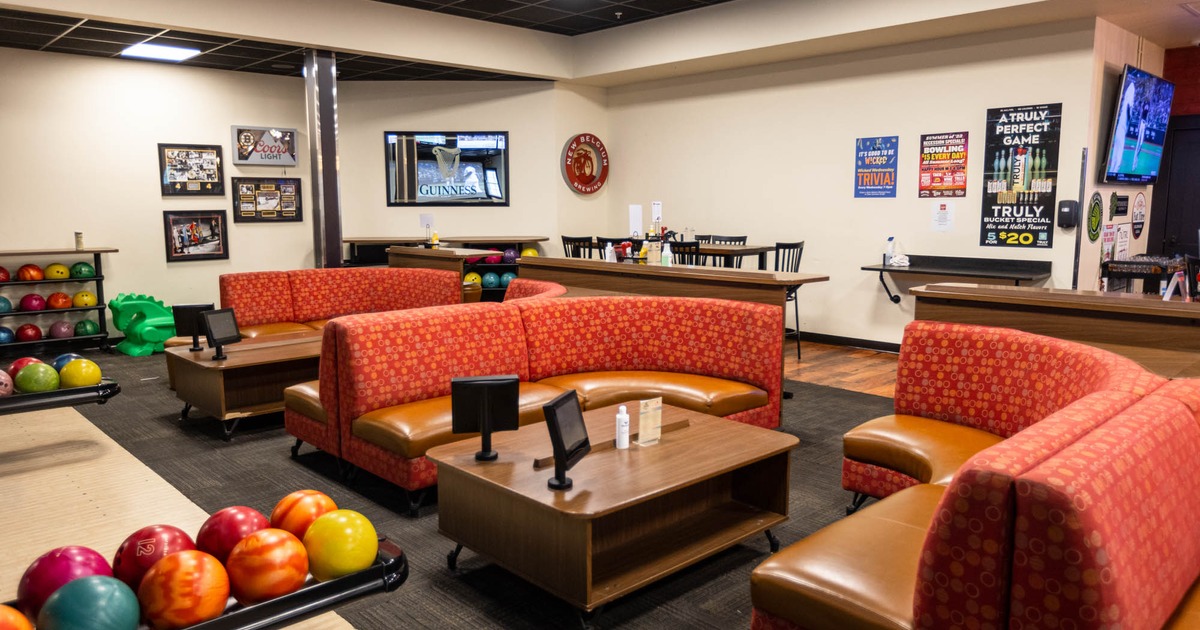 Bowling alley, seating