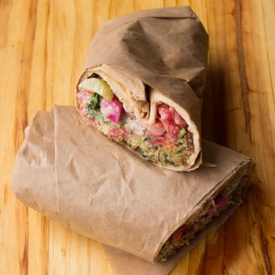 Food packed in a paper