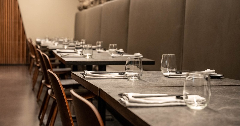 Inside, table closeup