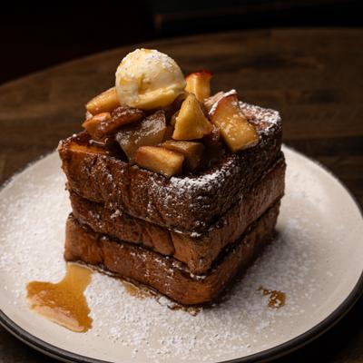 Apple Walnut Stuffed French Toast