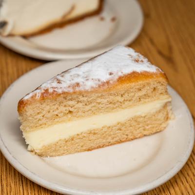 Slice of Limoncello Cake.