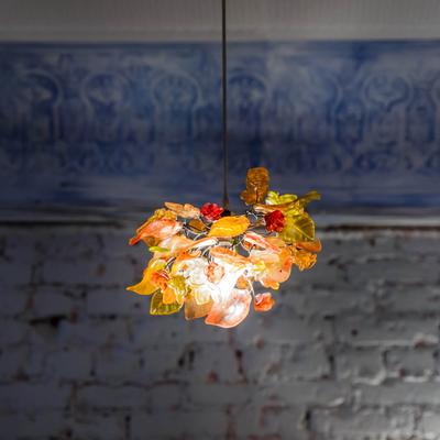 Leafy hanging lamp.