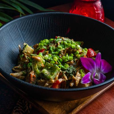 Spicy Peanut Chicken.