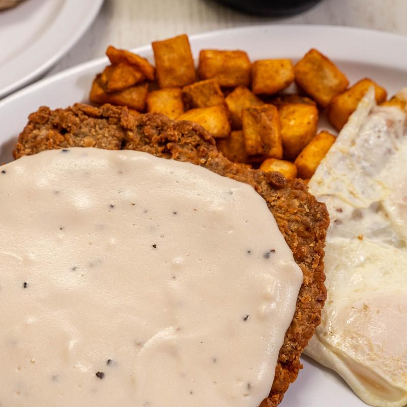 menu item 3 of 15, With 8oz Chicken Fried Steak + Gravy
