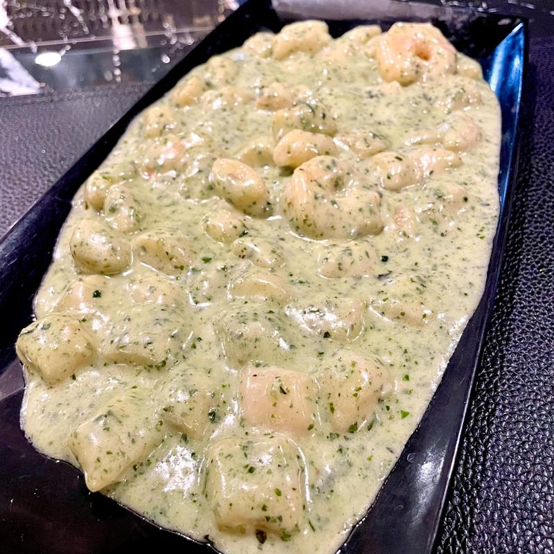 Gnocchi Pesto e Gamberi photo