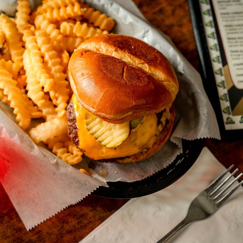 High Life Cheeseburger Basket* photo