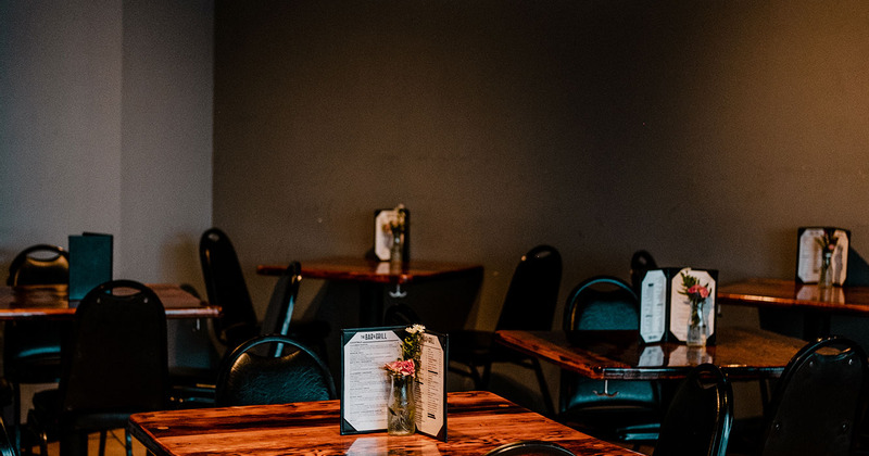 Interior, tables closeup