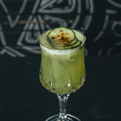 Spicy cucumber cocktail.