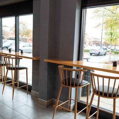 Seating by the window.