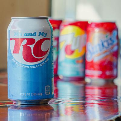 Various caned drinks.