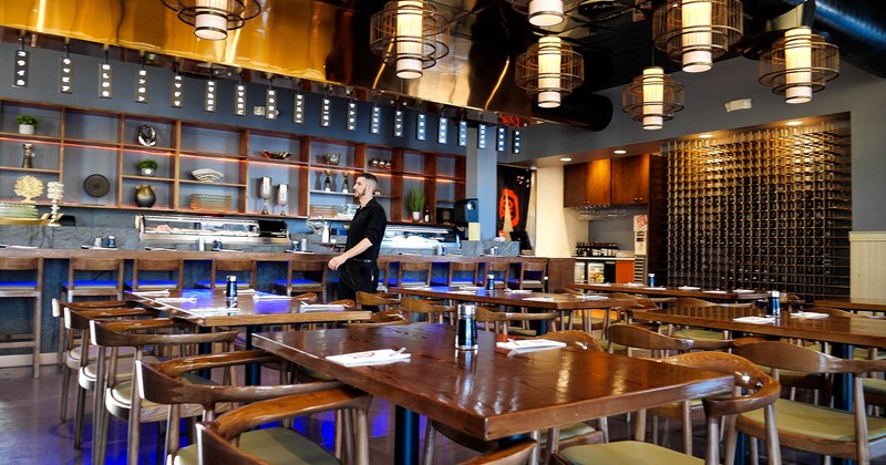 Restaurant interior, dining area