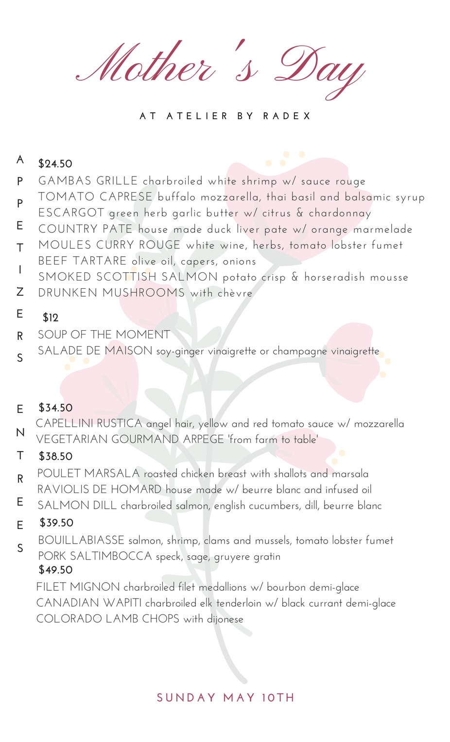 Mother's Day at Atelier event photo