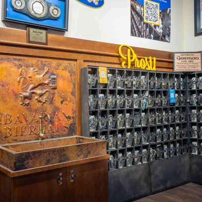 Traditional bierhaus Interior design.