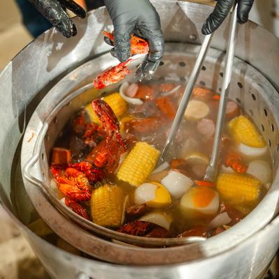 Seafood boil.
