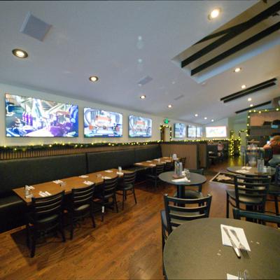 Interior seating area.