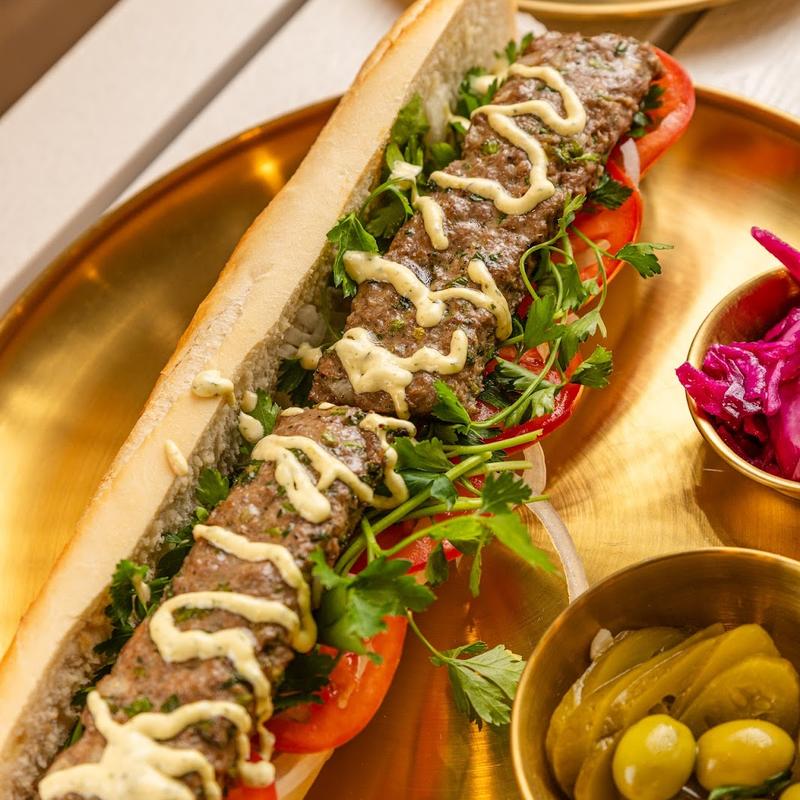 menu item 41 of 49, Beef Kebab & Baguette