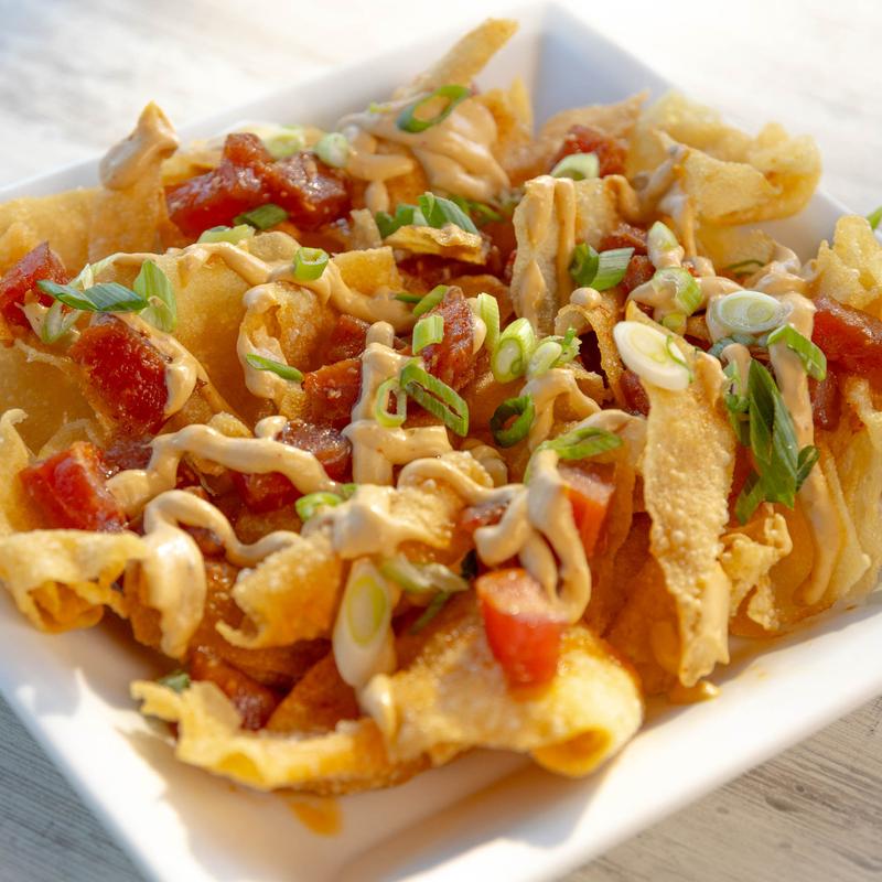 menu item 4 of 16, Poke Wonton Nachos