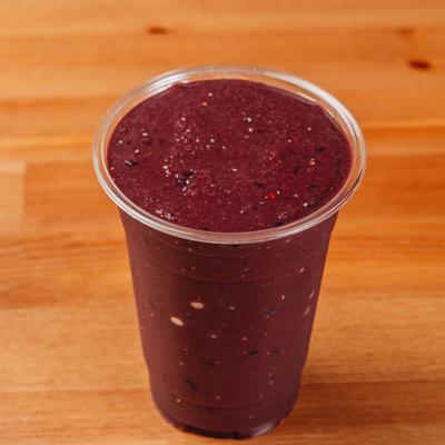 Acai smoothie closeup.
