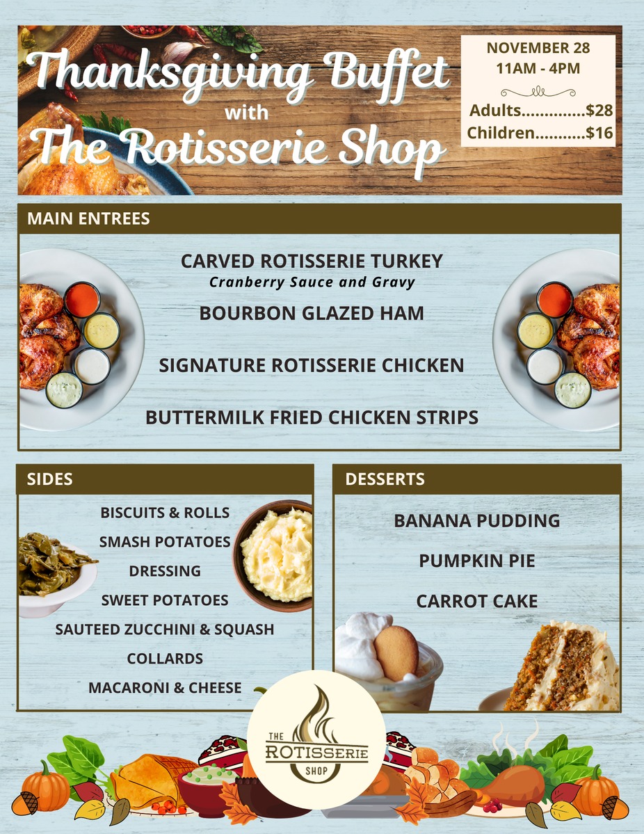 Thanksgiving with The Rotisserie Shop event photo